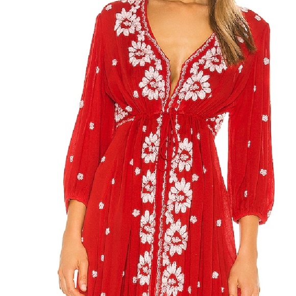 Free People Embroidered Fable Dress - Picture 2 of 3